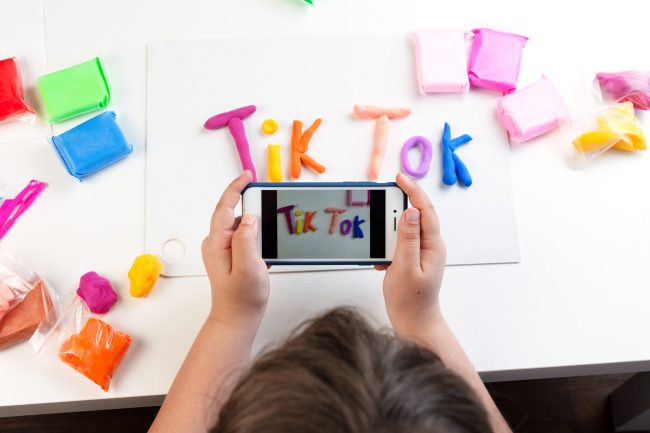 Tik tok on phone
